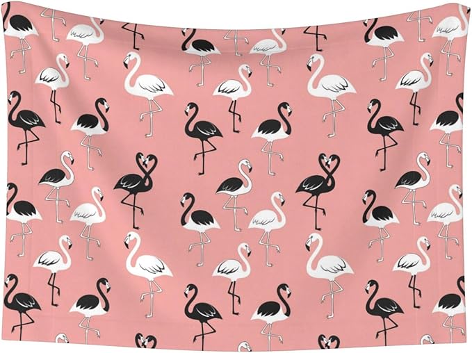 Two Sided Pet Cuddler Blanket for Anxiety Calming, Pink Flamingo, Reversible Plush Design with Bubble Dot Pattern Provides Familiar Surface Anywhere
