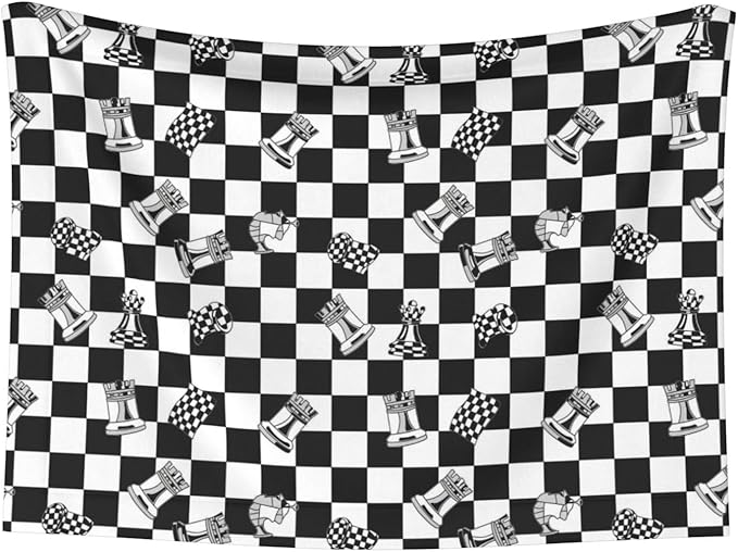 Reversible Plush Throw for Dogs and Cats, Checkered Race Waving Flag, Double Sided Blanket with Nubby Dot Side and Sleek Side Ideal for Cuddling Nesting Security