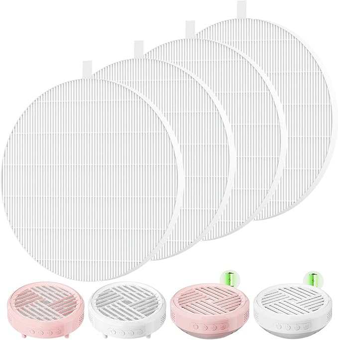 4 Pack HPro Nail Dust Collector Replacement Filters, Compatible
