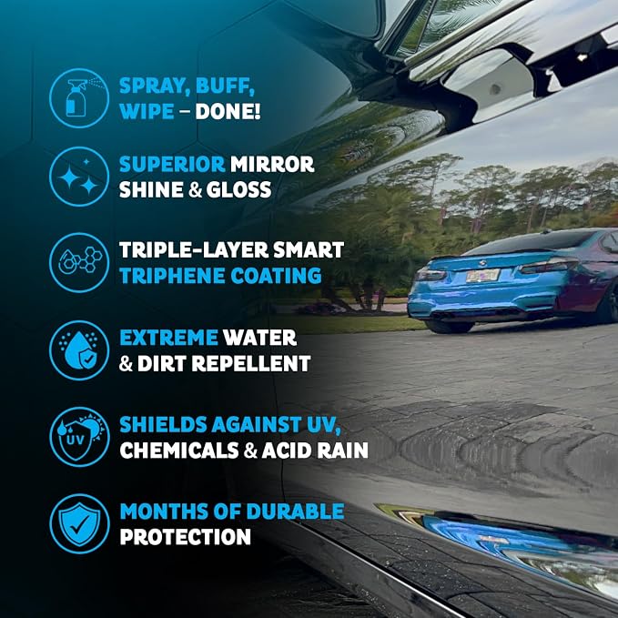 MAXLONE ™ Car Spray with Triphene® Technology, Quick Spray & Wipe All Purpose