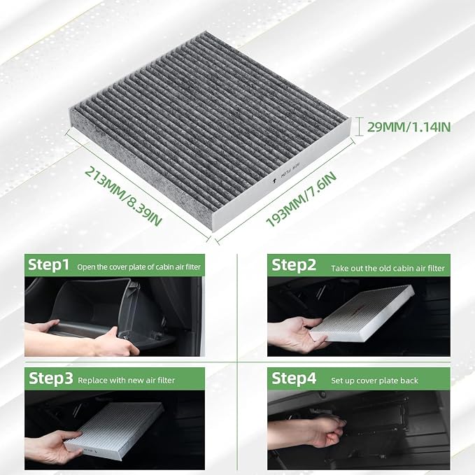 CF11671 Cabin Air Filter With Activated Carbon Compatible with RAM 1500 2500
