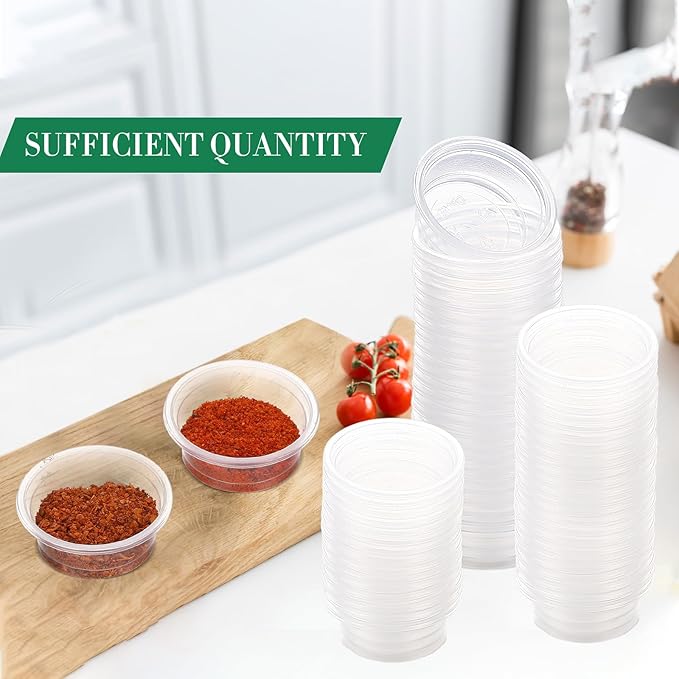 Maxcheck 1000 Pcs 0.5 oz Gecko Feeding Cups Small Gecko Food and Water Cups Reptile Feeding Bowls Plastic Bearded Dragon Food Bowl for Lizard Small Pet Ledge Accessories (Transparent)
