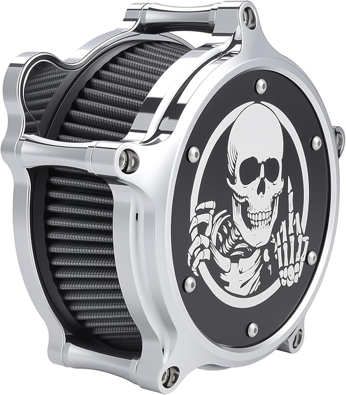 Motorcycle Air Cleaner Skull Style Air Filter