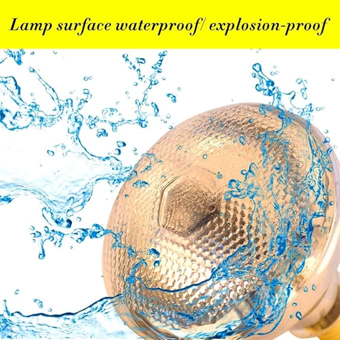 2 Pack Heat Lamp Clear Infrared Bulbs PAR38/250 Watts Glass Lamp Bulb for Food Service, Brooder Bulb, Chicks, Pet, Bathroom, Light Therapy Use E26 Base, Flood Light Heat Lamp Bulb