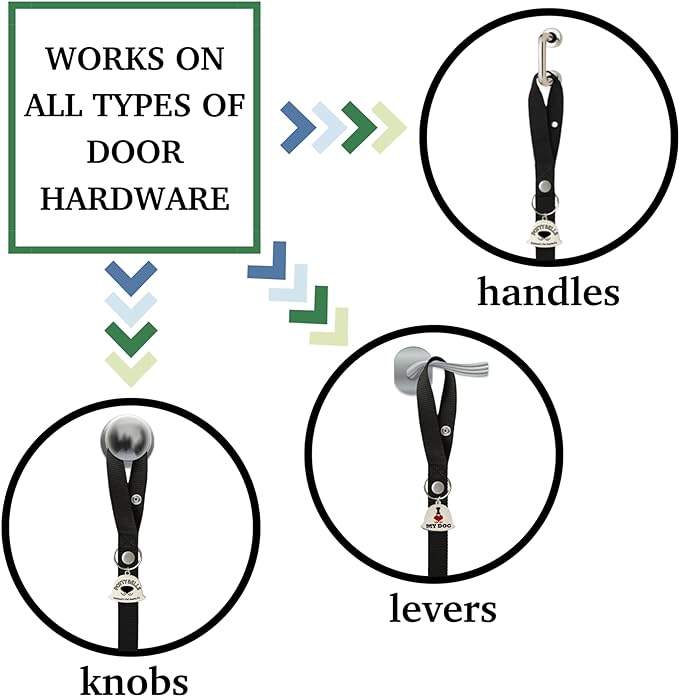 Caldwell's Pet Supply Co. Dog Potty Bells, Dog Bells to Go Outside, Hanging Dog Door Bell for Potty Training, Quality Bell for Dogs to Ring to Go Potty, Potty Bells for Dogs, New Puppy Training Tool