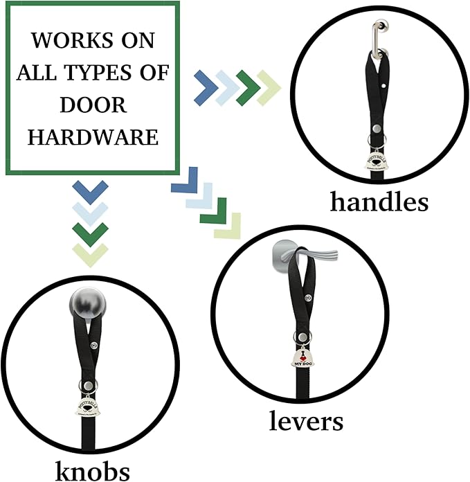 Caldwell's Pet Supply Co. Dog Potty Bells, Dog Door Bell, Bells to Go Outside, Potty Training Bell, Dogs Doorbell, Dogs Potty Doorbell, Ring to Go Pee, All Breed Puppy Training Tool - Gray (Set of 2)