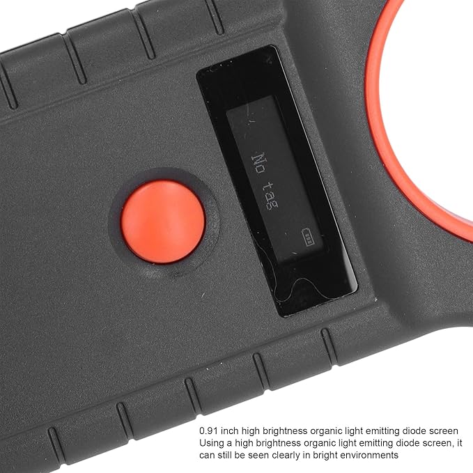 Pet Microchip Scanner, RFID Reader 134.2kHz 125kHz, Rechargeable, Memory Storage 128, for Dogs Cats Animals