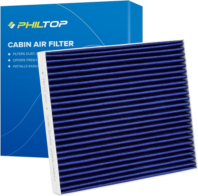 PHILTOP Premium Cabin Air Filter w/Dual Activated Carbon, Compatible