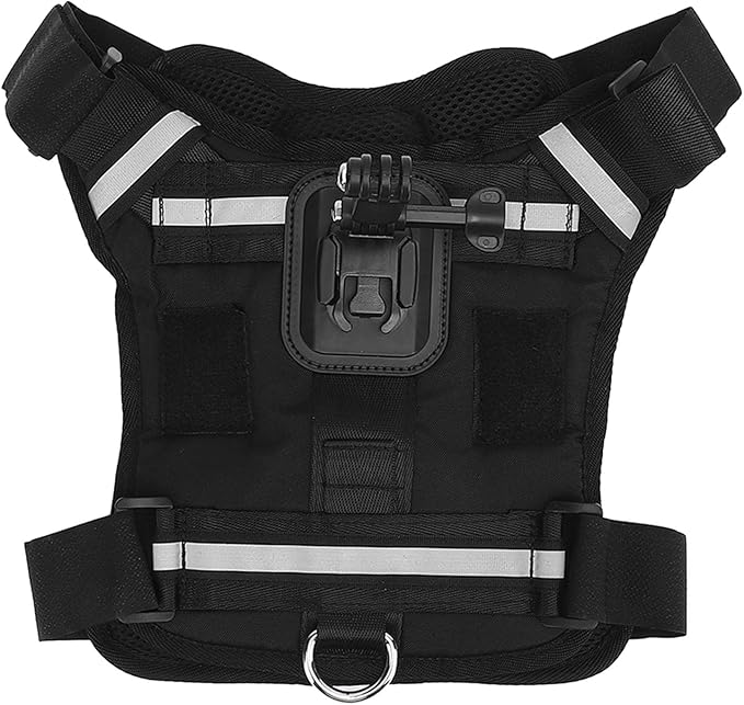 Dioche Dog Camera Harness Action Camera Dog Harness Mount for Pets - Comfortable Padded Vest Universal Compatibility for - Durable Nylon & Plastic Construction