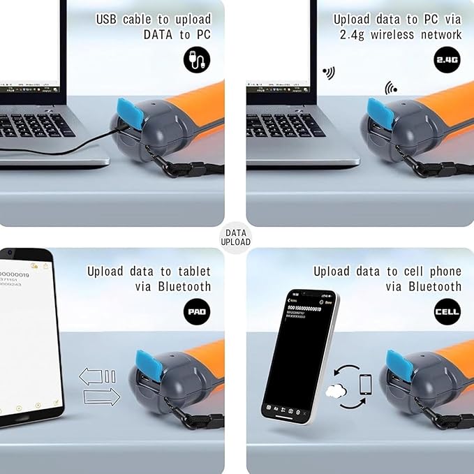 Dog Cat Chip Reader Scanner, Pet Tag Display, Tag Reader for Animals,Handheld Universal RFID Tag Identifier, 20000 Data Storagecompatible with Fdx-B, Fdx-A, Hdx Iso11784/85