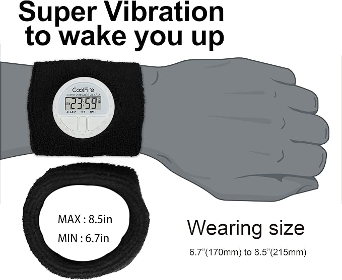 Coolfire Vibrating Alarm Clock