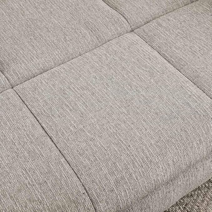 Modern Pet Sofa Bed for Large Dogs Up to 130lbs, Luxurious Living Room Dog Couch with Supportive Backrest and Armrests, Easy-to-Clean Linen Fabric Elevated Pet Furniture