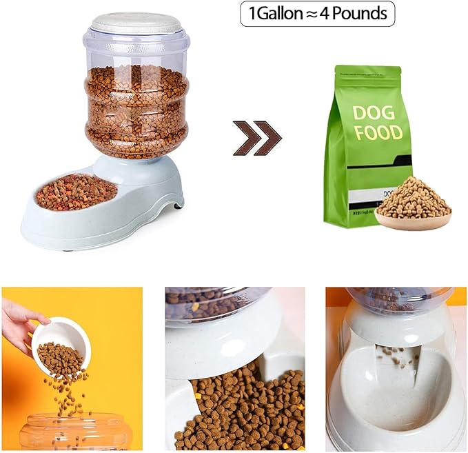 Pet Feeder Dispenser (1.1 Gallon Set)