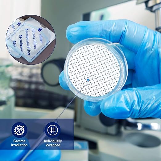 Membrane Solutions MCE Gridded Membrane Filter, Mixed Cellulose Esters Membrane