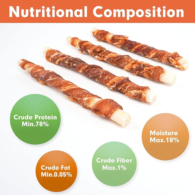 MON2SUN 5 Inch Duck Wrapped Rawhide Dog Treats for Puppy and Small Dogs, Promotes Dental Health, Healthy Snacks 14.11 oz