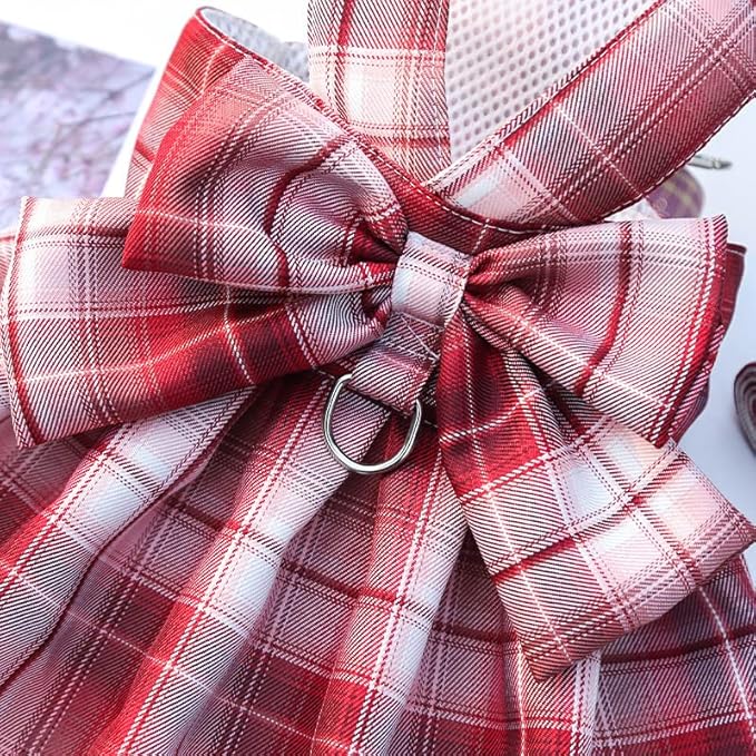 Dog Harness Leash Set Soft Outdoor Walking Harness Breathable Pet Harness Girl Dog Leash for Small Dog