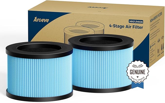 AROEVE MK01 & MK06 Air Filter Replacement 4-in-1 Air Filter