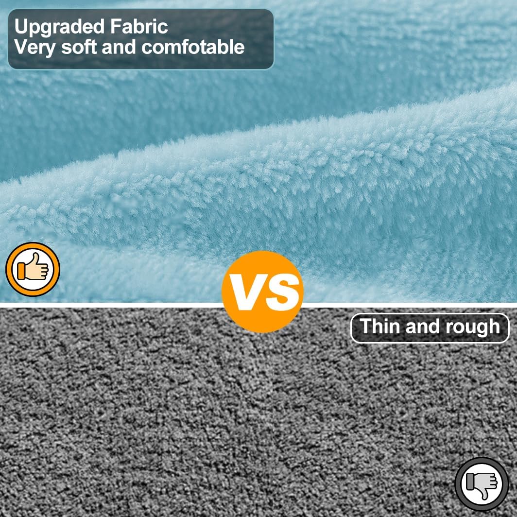 Medium to Large Size Dog Bathrobe, Quick Drying Super Absorbent Used for After Bathing, Warm Dog Towels, Adjustable Hoodies and Belts for Pet Dogs Bath Clothes Products (Blue, 2XL)