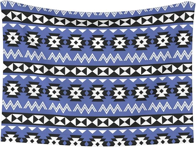 Dog and Cat Blanket in One, Tribal Ethnic Aztec Native American Decor, Double Sided Plush Throw with Raised Dot Pattern on One Side and Flat Velvet on Other for Variety