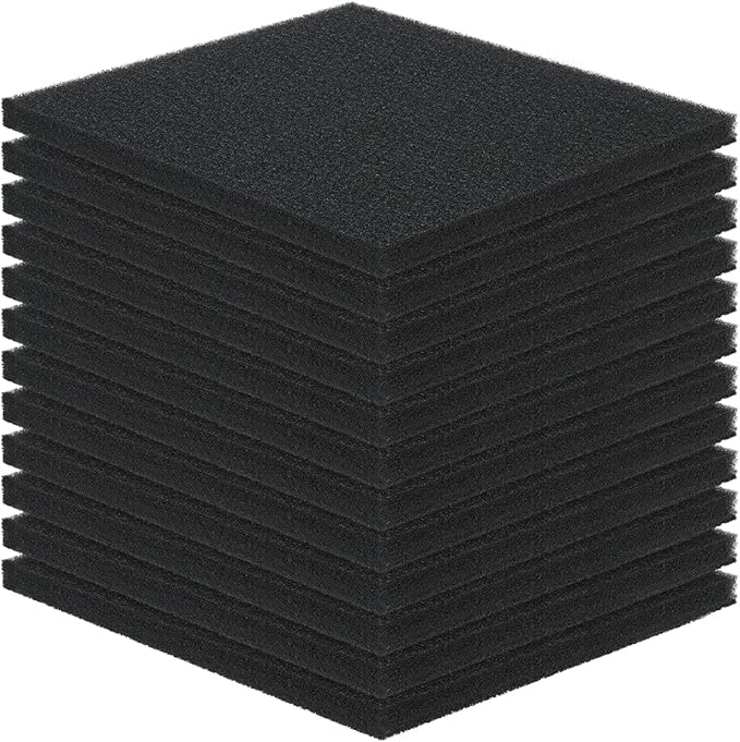 Pawfly Aquarium Bio Sponge Filter Media Pad, 6.3" x 5.5" x 0.78"Filter Foam
