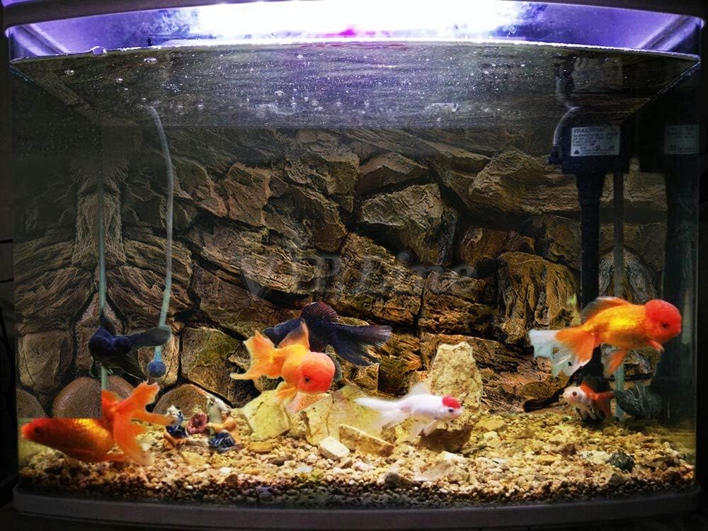 Rock Wall Aquarium Background Poster PVC Fish Tank Decor Landscape 24 36 48 72 (60" x 20"/ 152 x 51cm)