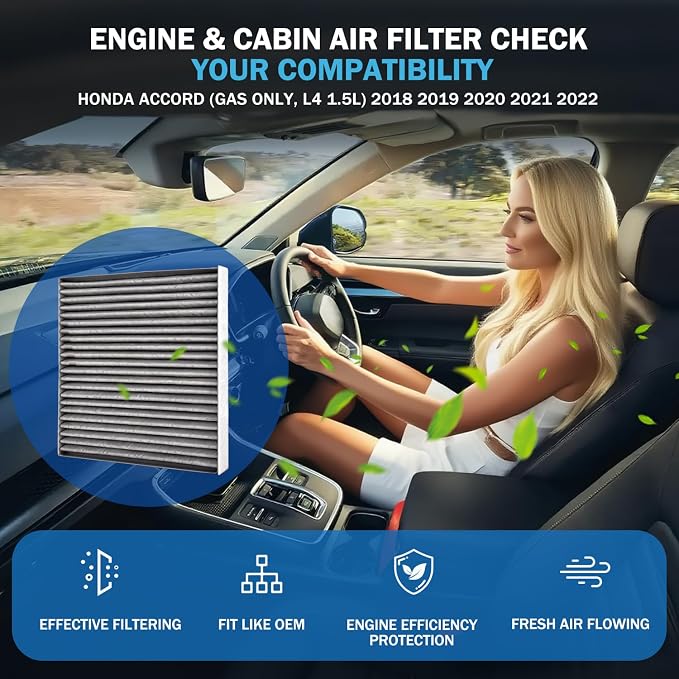 Cabin & Engine Air Filter Set Accessories