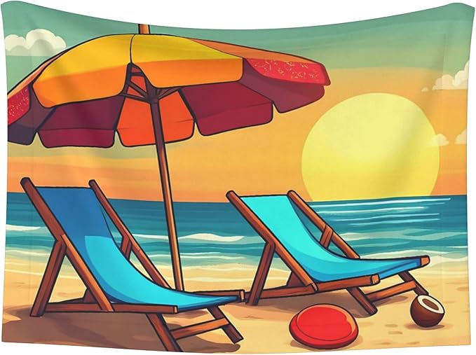 Waterproof Dog Blanket Soft Pet Blanket for Puppy Cat, Fleece Cat Throw Blankets for Furniture Bed Couch Sofa Reversible - Vintage Beach Sunset