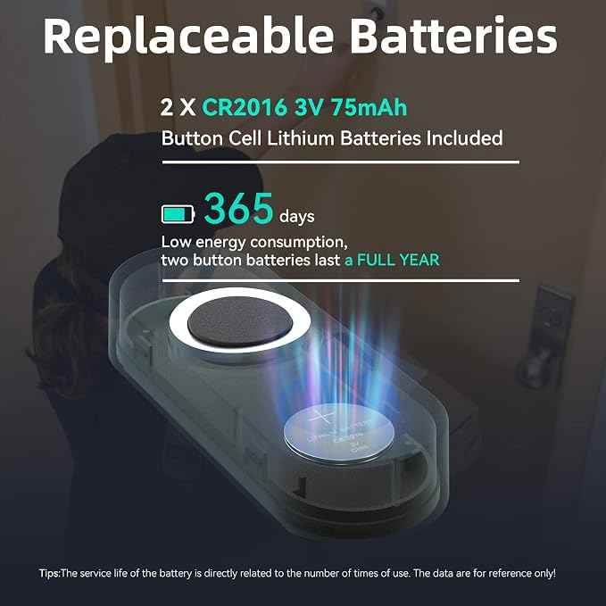 AIDA Lighted Wireless Doorbell for Home, Waterproof Battery Doorbell 1