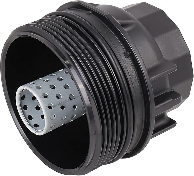 X AUTOHAUX Black Car Oil Engine Filter Housing Cap Cover Assembly 15620-36020