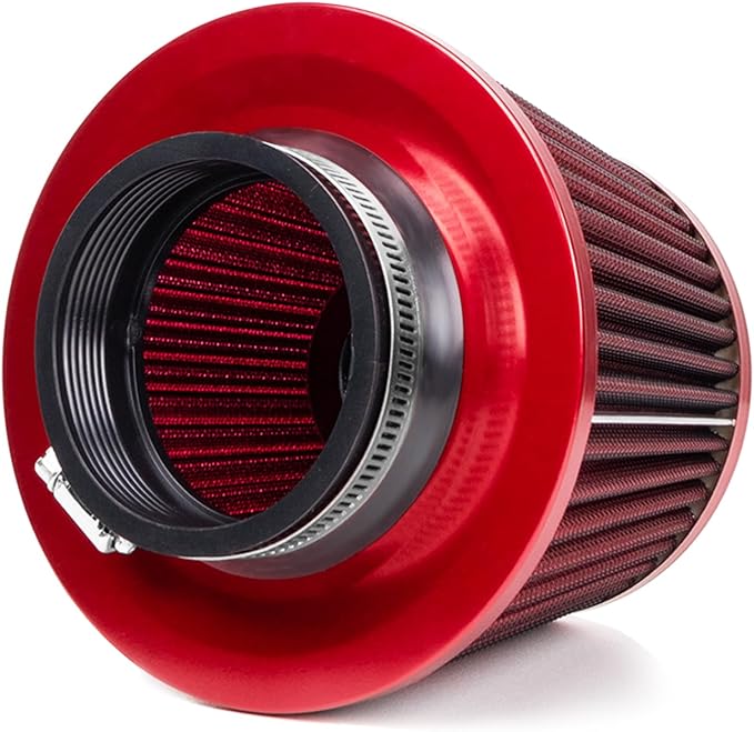 Universal Clamp-On Air Intake Filter, High Performance, Washable Filter