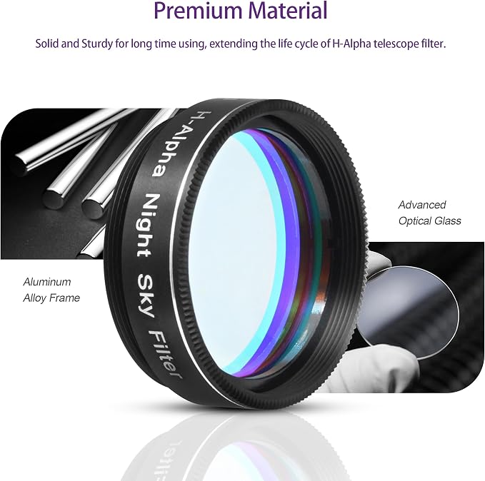 Astromania Telescope Filter, 1.25 Inches Narrowband Hydrogen Alpha Filter