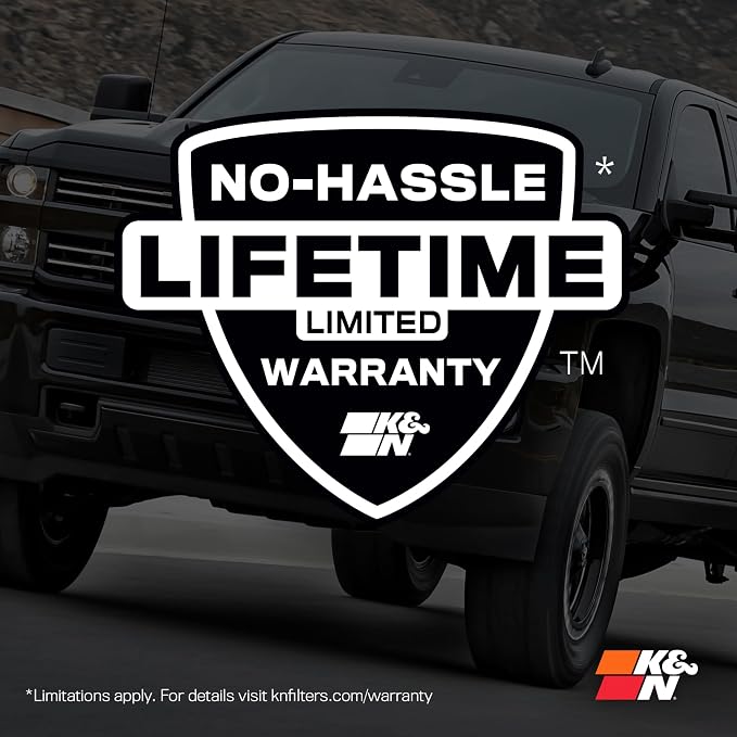 K&N High-Flow Original Lifetime Engine Air Filter: High Performance,