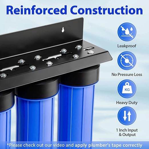 iSpring Whole House Water Filter System, Highly Reduces Sediment, and up to 99%