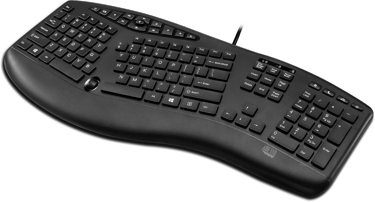 Adesso AKB-160UB Wired Ergonomic Keyboard