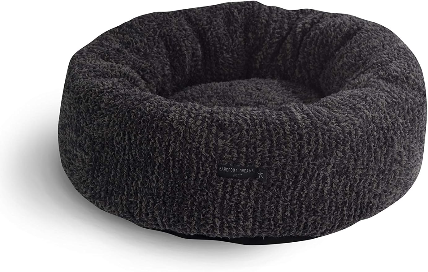 Barefoot Dreams® CozyChic® Round Pet Bed, Carbon-Black, Medium (26.5")