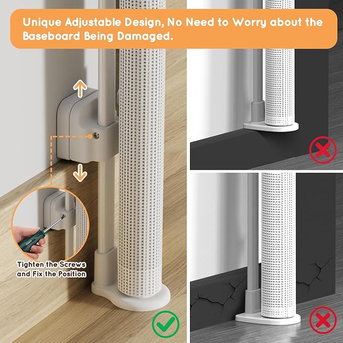 Retractable Baby Gate for Stairs, 71" Wide Mesh Pet Gate, Automatic Tension, One-Hand Operation, 38" Tall Baby Gates for Doorways, Hallways, Deck, Indoor Outdoor, Safe, Easy to Fit, White