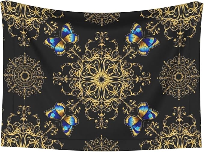 Reversible Plush Dot Pet Blanket for Dogs and Cats, Colorful Mandala Art Flower Tie Dye, Ultra Soft Two Sided Design with Warm Fuzzy Side and Smooth Side for Comfort