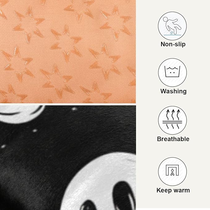 Halloween Dog Bed Mat Halloween Ghost Spooky Comfortable Pet Kennel Beds Washable Cat Beds Crate Pad Pets Sleeping Mattress for Large Medium Small Dogs 24 x18 Inch