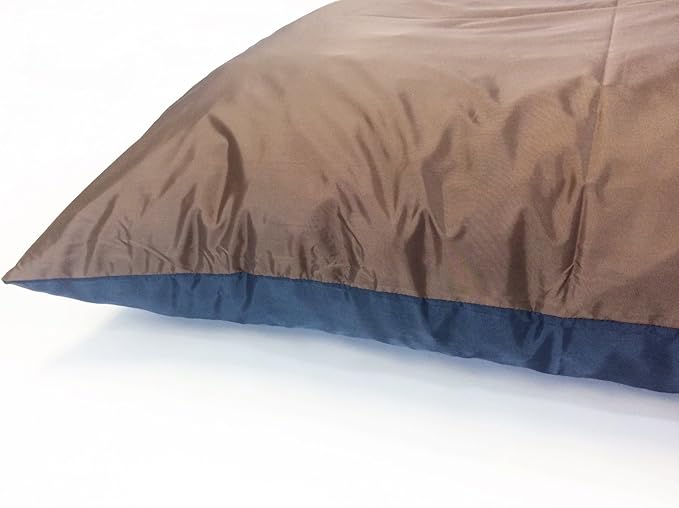 36"x29" Medium Size MicroCushion High Density Memory Foam Soft Poly Fiber Waterproof Pet Pillow Bed with Removable Zippered Tough Strong Green Canvas Cover Case for Small to Medium Dogs