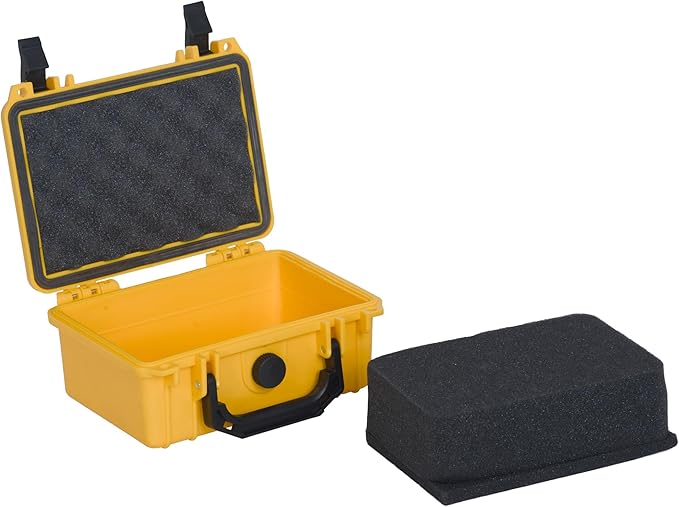 MEIJIA IP67 waterproof hard compact case, Customizable Fit Foam, 8.12”x6.56”x