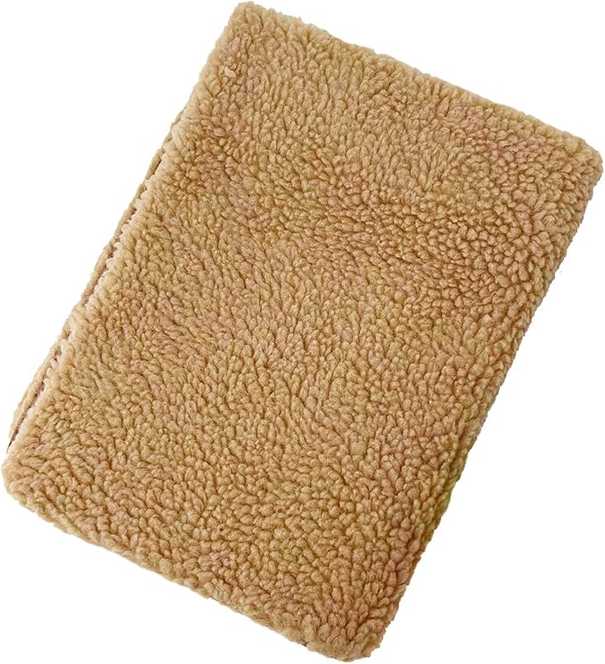 Dog Bed Pad Soft Comfortable Lamb Wool Pet Sleeping Mat Durable Pet Bed Mat for Indoor Use Gift for Dogs Cats Small Medium Large Pets (Brown)