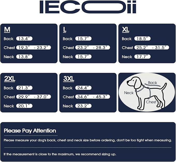 IECOii Reflective Dog Cooling Vest for Hot Weather, Soft Cooling Jacket Summer Dog Cooler Shirt with Leash Ring, Breathable Pet Cool Harness for Outdoor Walking, Hiking, Beach, Turquoise, Size L
