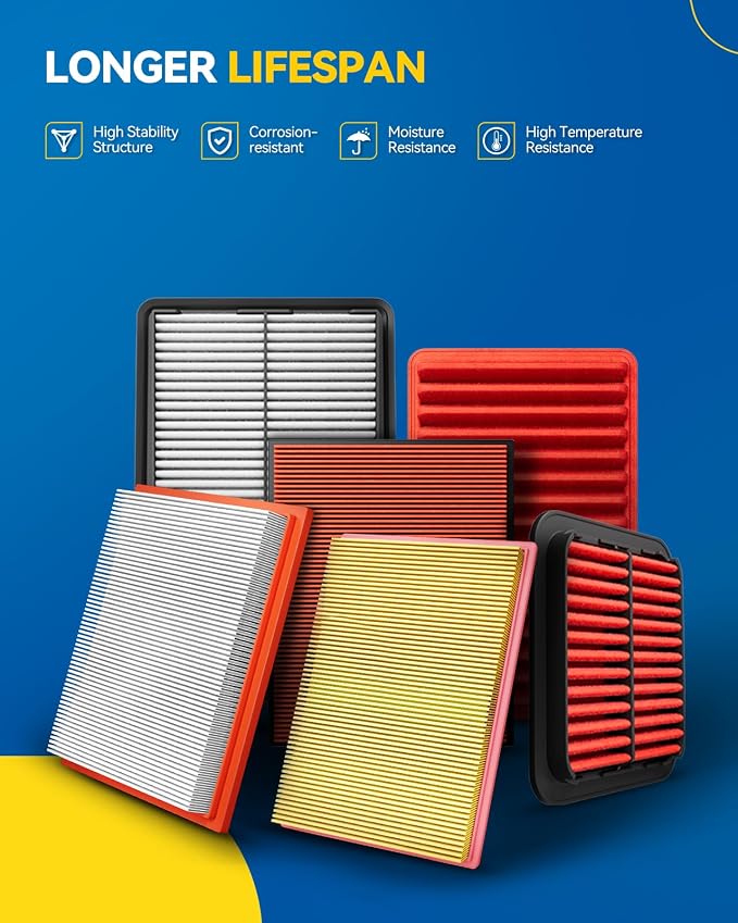 PHILTOP Engine Air Filter, CA12089 Compatible