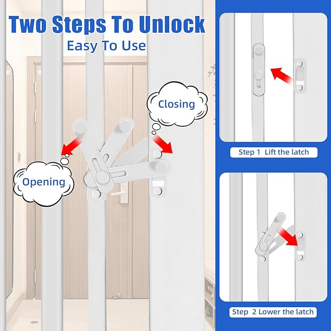 59 Inch Extra Tall Pet Gate for Cats,29.5-43" Adjustable Wide Dog Gates,No Drilling Pressure Mounted Walk Through Tall Cat Gate for Doorways,Hallway,Stairs
