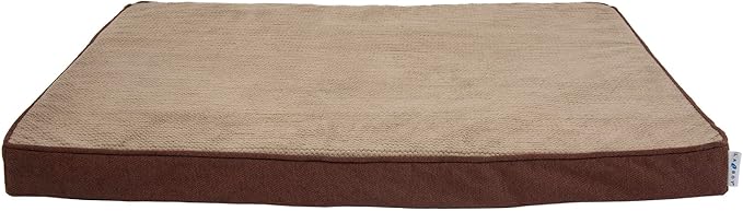 Petmate La-Z-Boy Bentley Orthopedic Foam X-Large Dog Bed Sephia Brown (44 x 34 x 3 inches) for Dogs up to 80lbs with Supportive Foam Durable Removable Washable Cover