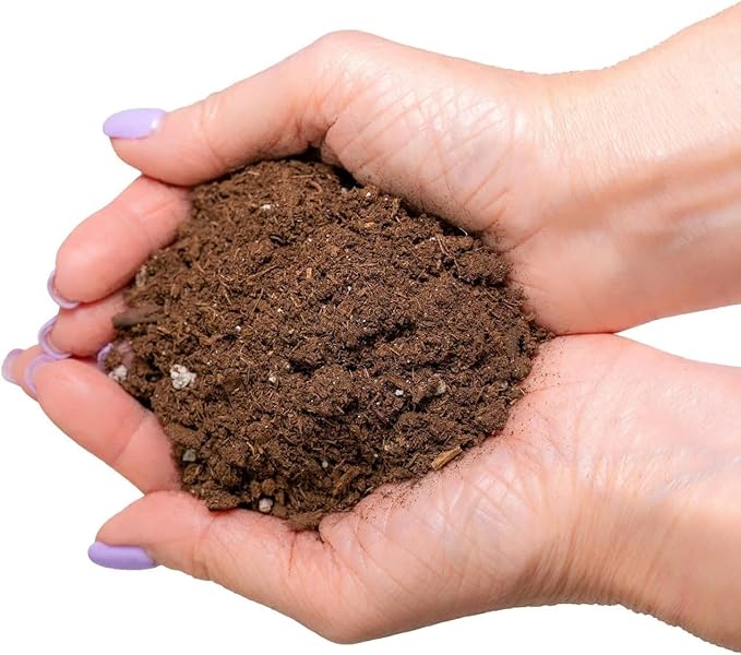 GARDENERA Premium Bamboo Potting Soil Mix - (1 Quart Bag)