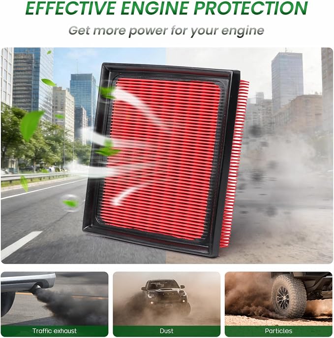 Engine & Cabin Air Filter Compatible