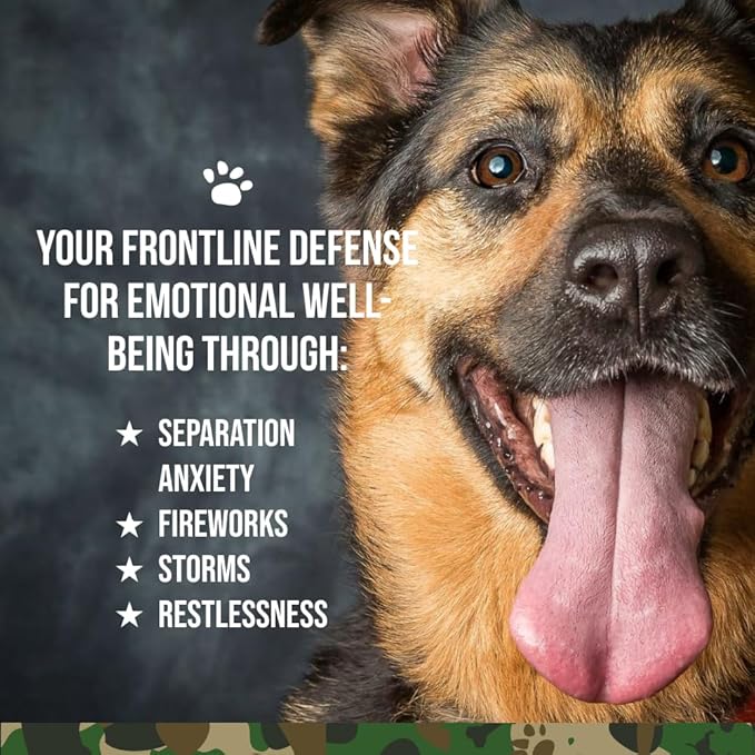Operation Good Boy Calming Chews for Dogs, Stress Relief Chews with Chamomile & Tryptophan for Relaxation – 90 Soft Treats, Natural Ingredients, Veteran Owned - Beef Flavored
