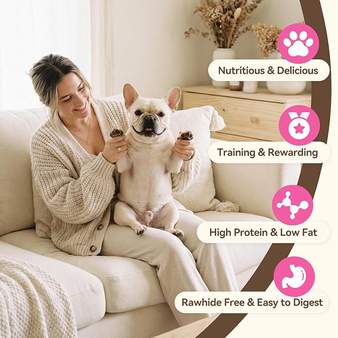 Dog Treats, Chicken Wrapped Sweet Potato, Soft Rawhide-Free Chews for Puppies & Small Dogs, 25 oz