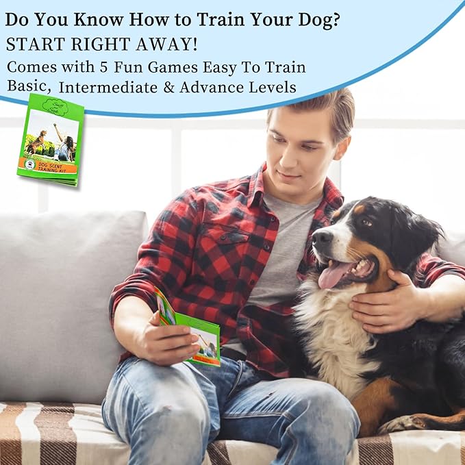 Dog Scent Training kit, Brain Games, Hide and Seek Toys, Metal Stimulation Games - Fun Nose Work for Dogs, Sniff and Seek Sniffing Toys, Dog Nosework, Scent Work Kit for All Ages